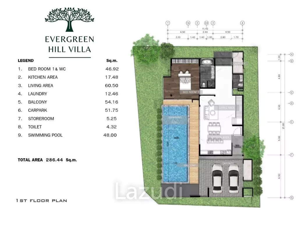 3 Bed 4 Bath Evergreen Hill Villas