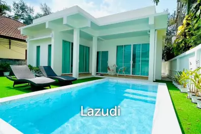 White Concept Style 2 Bedroom Villa For Rent 2 Mins From Kamala Beach