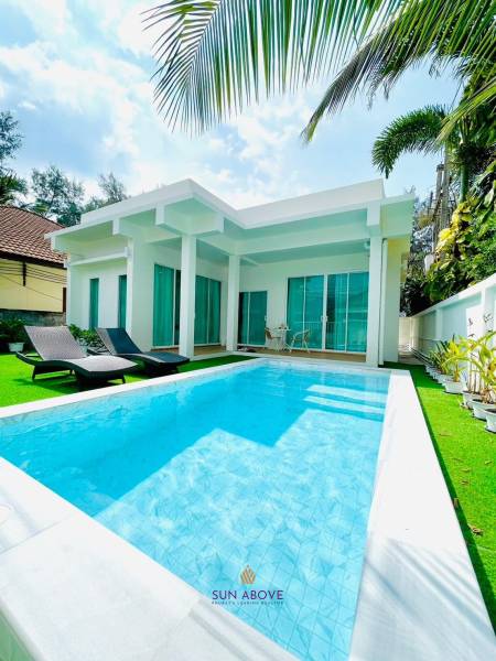 White Concept Style 2 Bedroom Villa For Rent 2 Mins From Kamala Beach