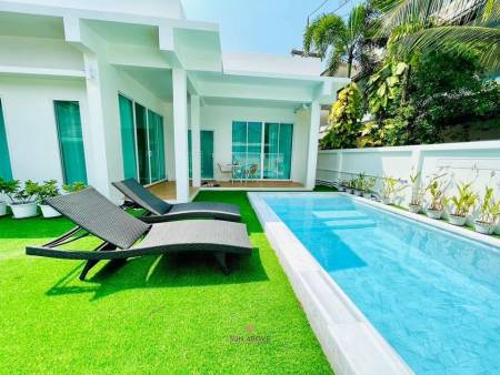 White Concept Style 2 Bedroom Villa For Rent 2 Mins From Kamala Beach