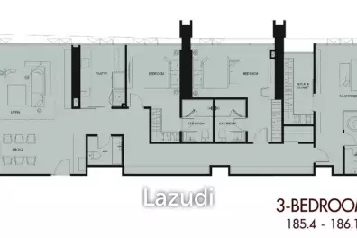 3 Bed 4 Bath 185.40 SQ.M Wan Vayla Na Chaophraya