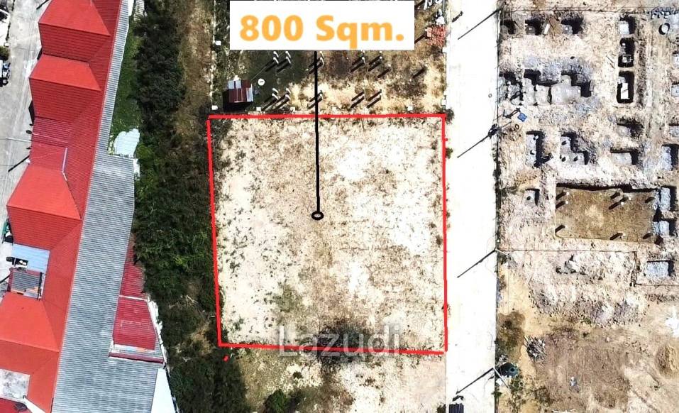 Prime Land Plot  800 Sqm For Sale On Soi 102