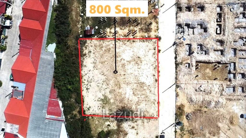 Prime Land Plot  800 Sqm For Sale On Soi 102