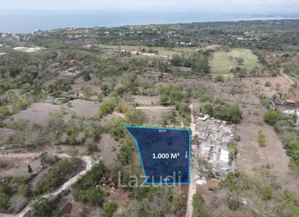 1000 Sqm Bingin Land in Tourism Zone