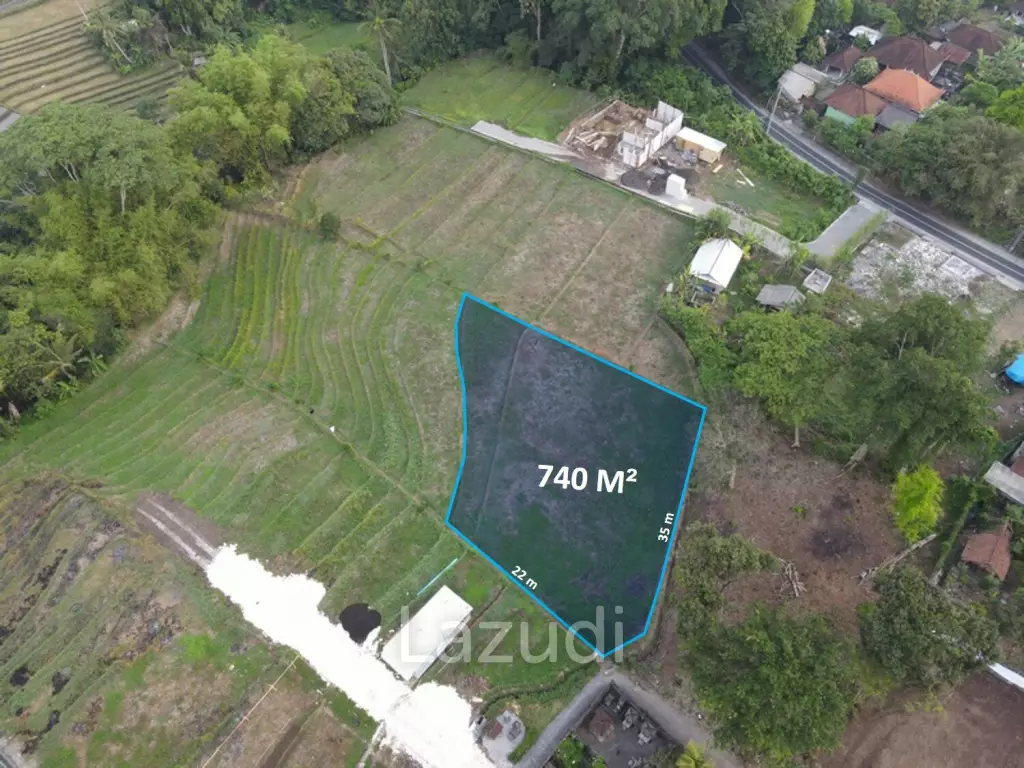740 Sqm Land 10 Mins to Kedungu Beach