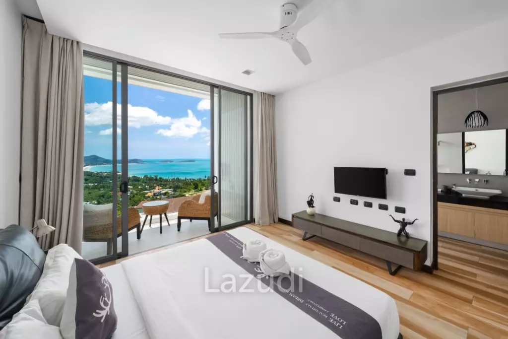 Stylish Modern Villa in Chaweng Noi, Ko Samui with Sea Views