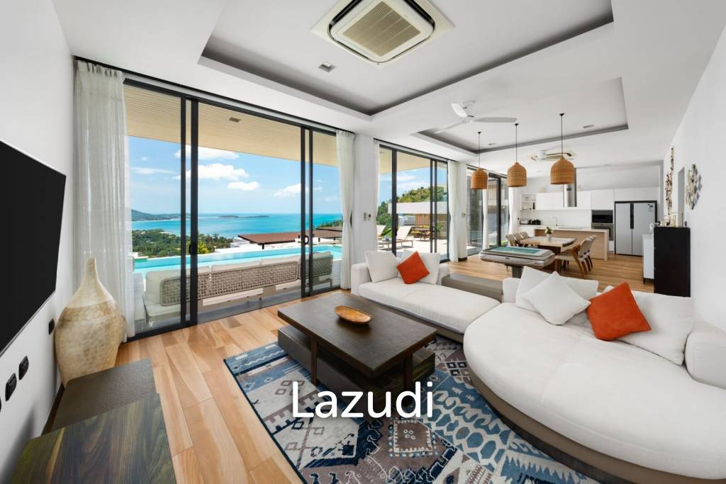 Stylish Modern Villa in Chaweng Noi, Ko Samui with Sea Views