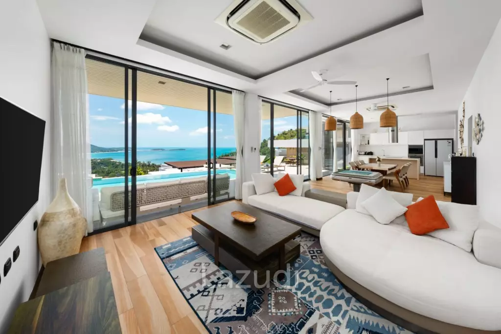 Stylish Modern Villa in Chaweng Noi, Ko Samui with Sea Views