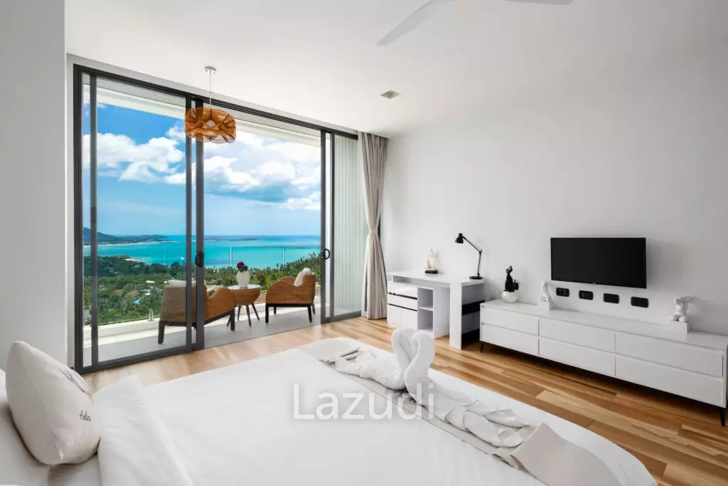 Stylish Modern Villa in Chaweng Noi, Ko Samui with Sea Views
