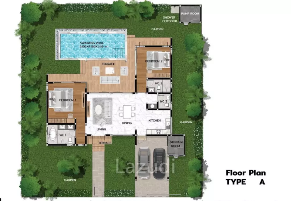 211.81 sqm modern pool villa in Hin Lek Fai Hua Hin