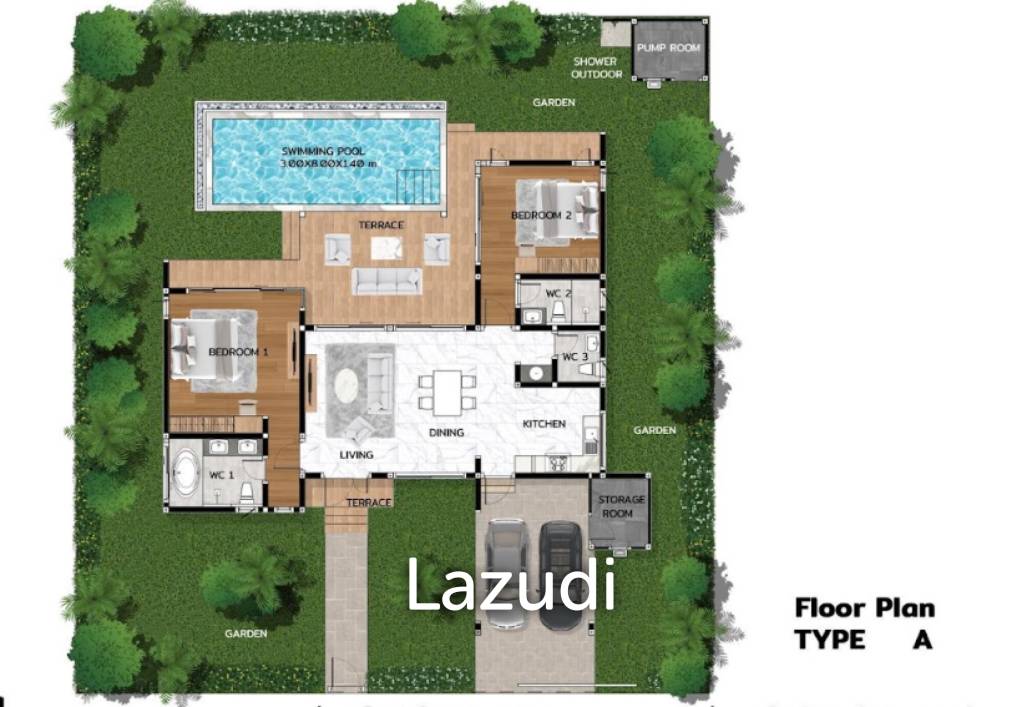 209 sqm modern pool villa in Hin Lek Fai Hua Hin