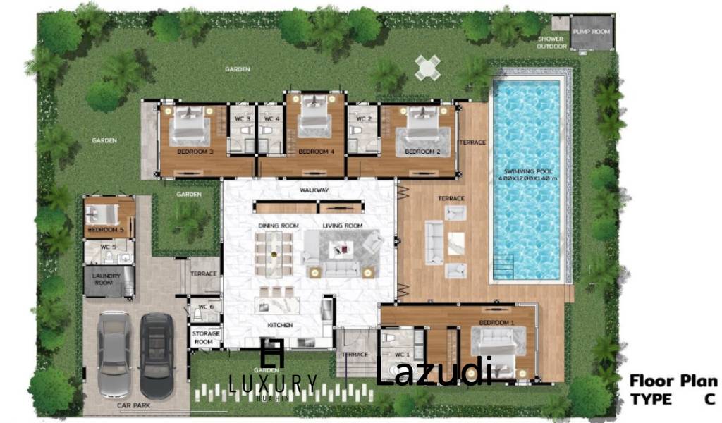 871 平方米 5 床 6 洗澡 别墅 对于 销售