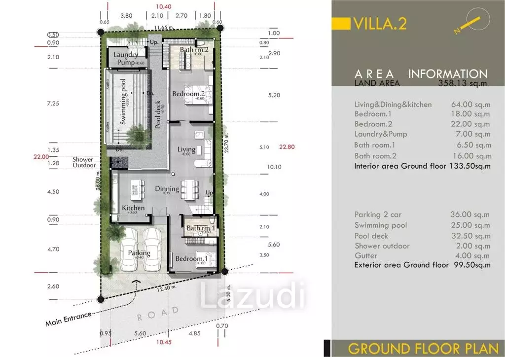2 Bed 2 Bath Villa For Sale In Soi Pasak 4