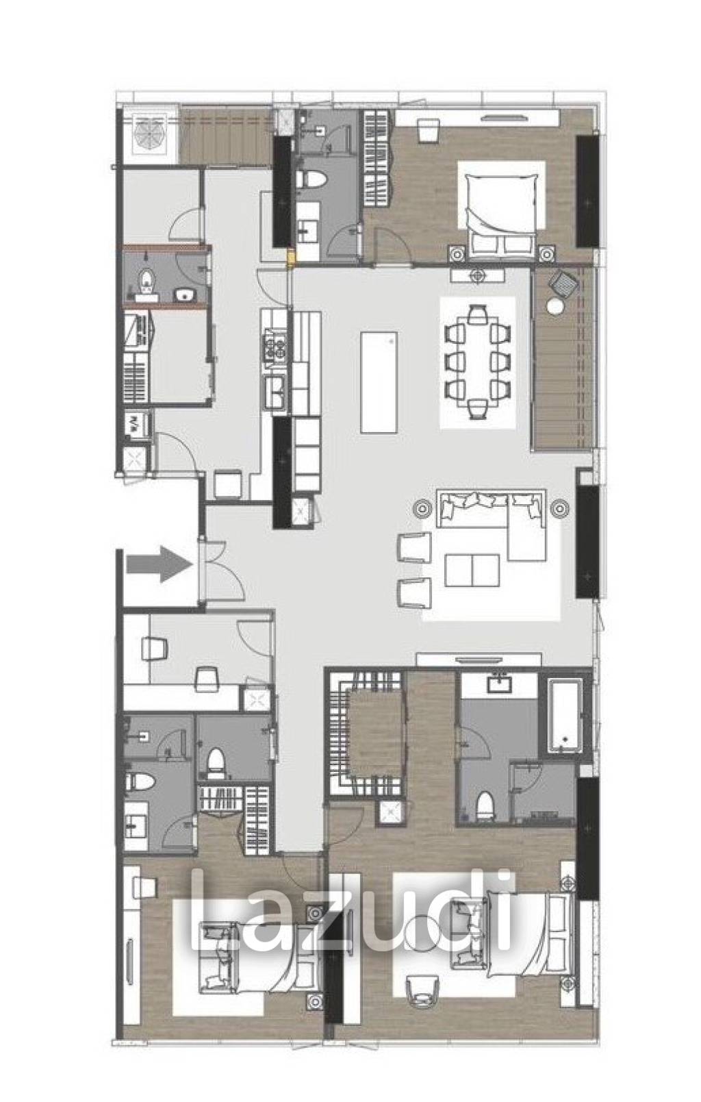 3 Bed 3 Bath 147.1 SQ.M Q1 Sukhumvit