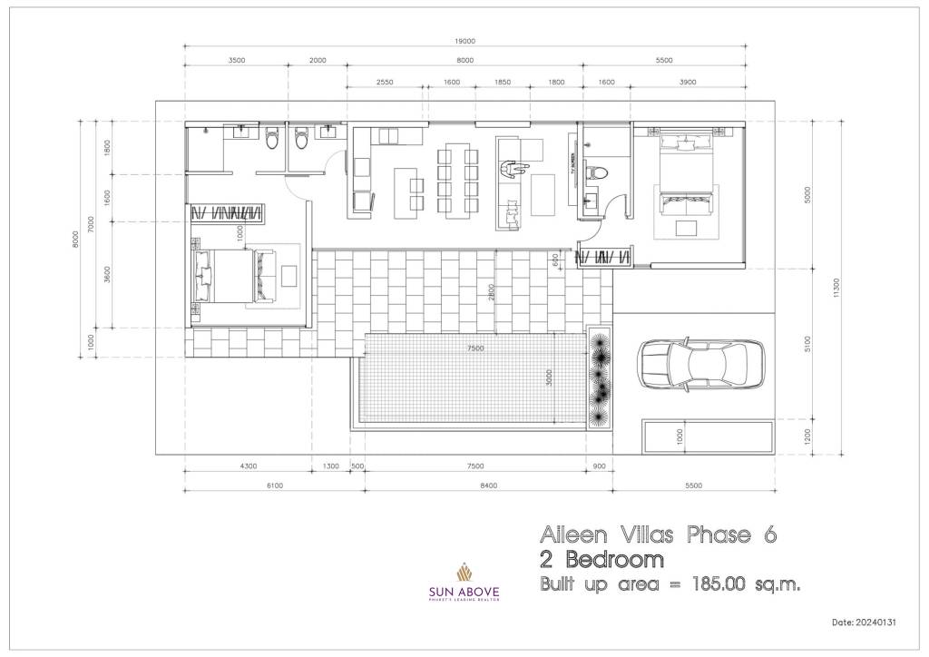 2 Bed 3 Bath 180 SQ.M. Aileen Villas Phase 6