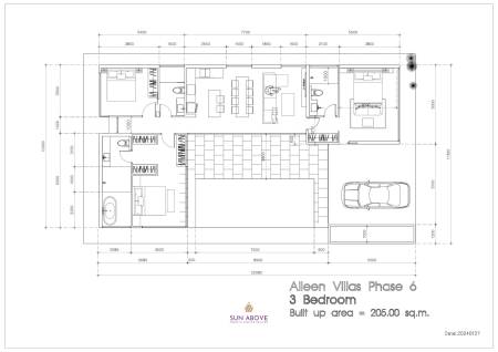 3 Bed 3 Bath 205 SQ.M. Aileen Villas Phase 6