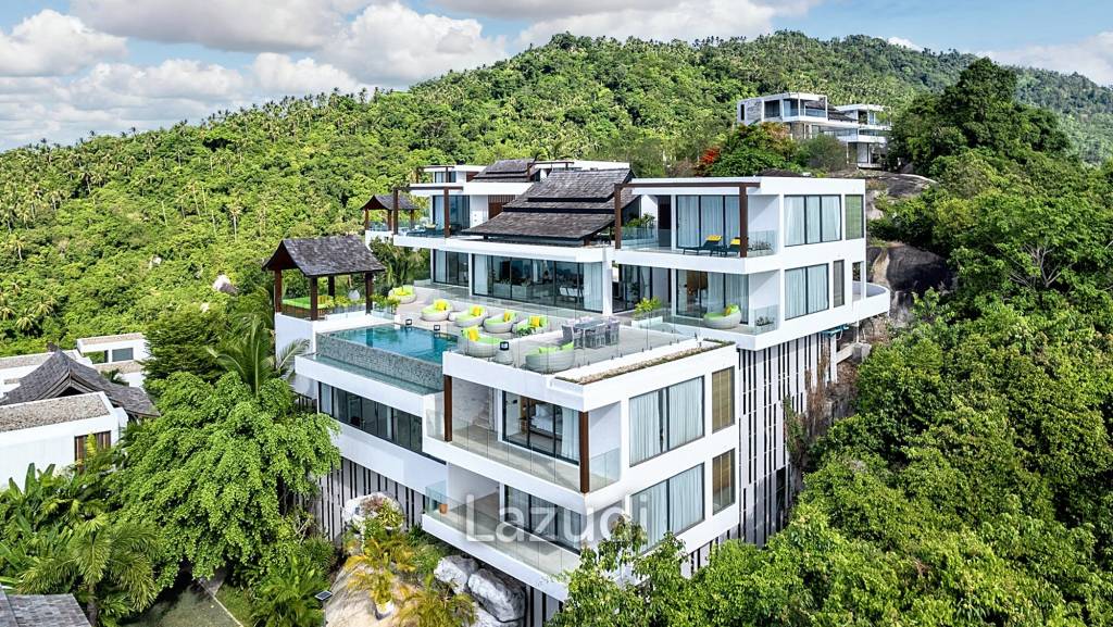 4 Ensuite Bedrooms with Super Panoramic Seaview in Lamai