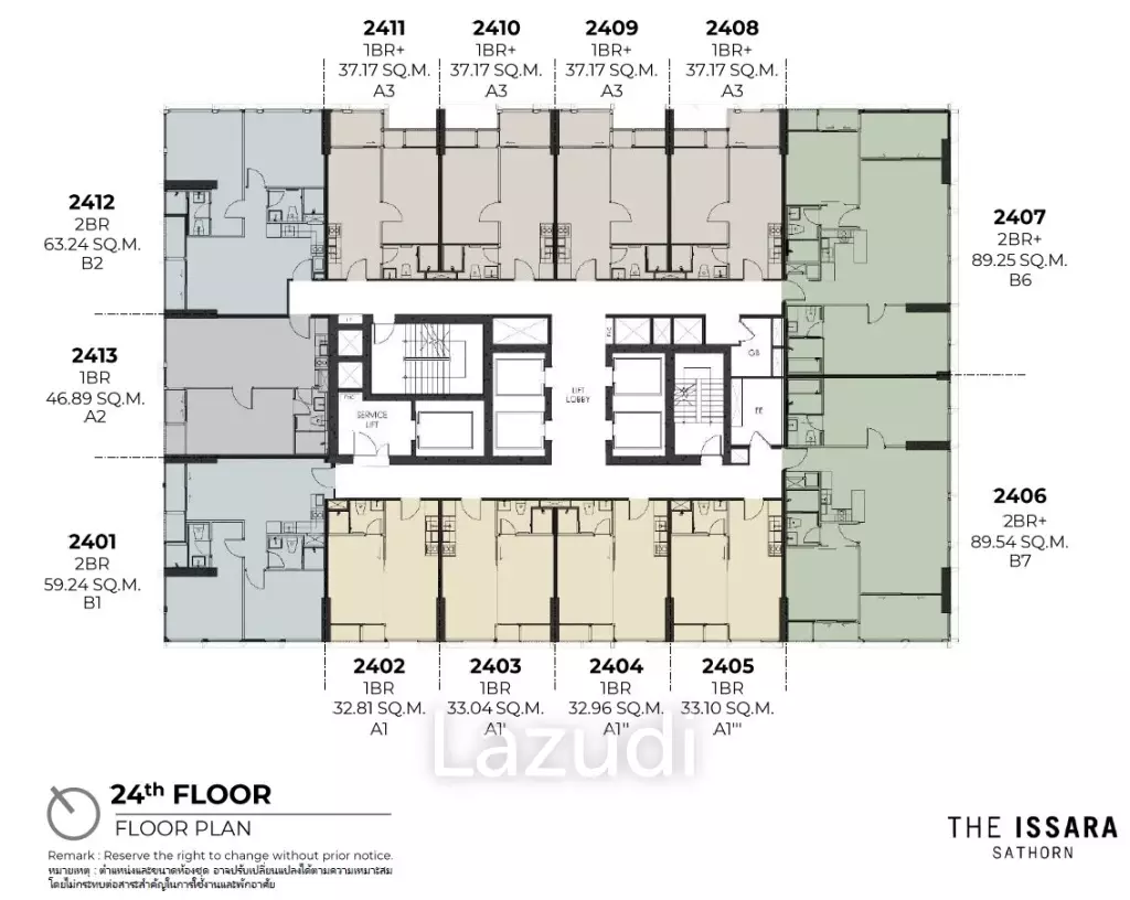 1 Bedroom 1 Bathroom 32 SQ.M The Issara Sathorn