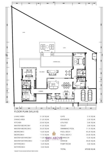 4 Bed 4 Bath 476.90 SQ.M. Mount Mono