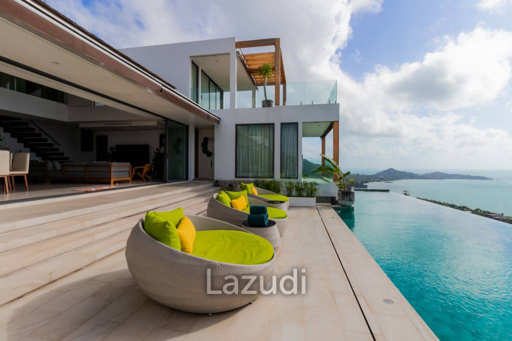 5 Ensuite Bedrooms With Super Panoramic Seaview In Lamai