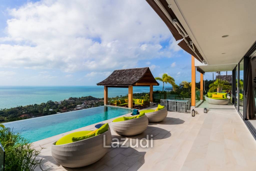 5 Ensuite Bedrooms With Super Panoramic Seaview In Lamai