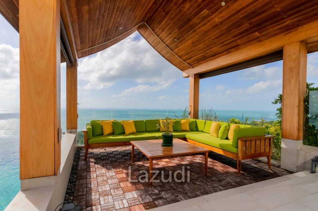 5 Ensuite Bedrooms With Super Panoramic Seaview In Lamai