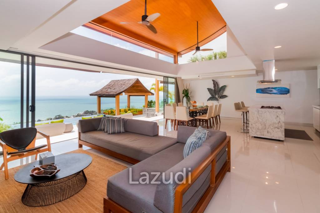 5 Ensuite Bedrooms With Super Panoramic Seaview In Lamai