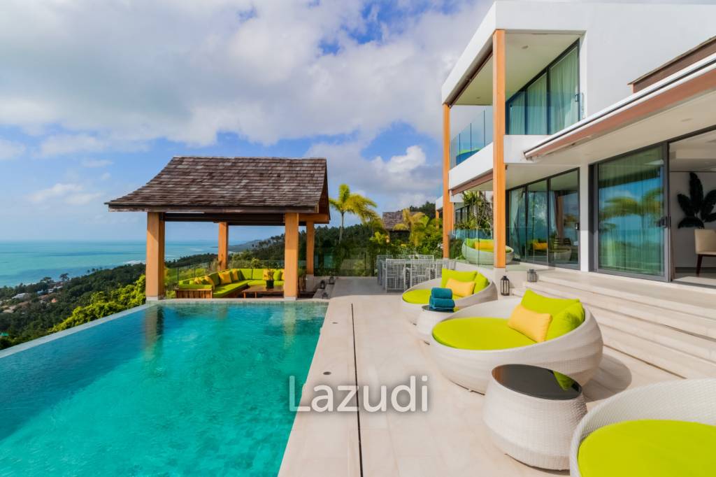 5 Ensuite Bedrooms With Super Panoramic Seaview In Lamai