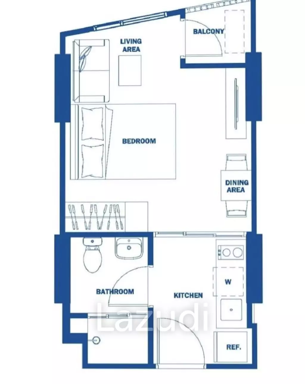 Studio 1 Bath 25 SQ.M The Base Central Phuket Condo
