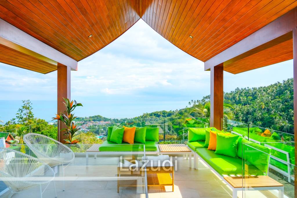 3 Ensuite Bedrooms With Super Panoramic Seaview In Lamai