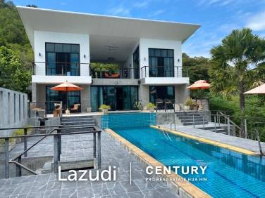 Great Design elevated Modern 4 beds Pool Villa with sea views