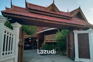 ขาย บ้านทรงไทยเรือนไม้ทั้งหลัง ในใจกลางเมืองเชียงใหม่ พร้อมเฟอร์นิจอร์ เพียง 25 ล้านบาทเท่านั้น