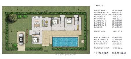 2 bed 303.20SQM Sivana Gardens Pool Villas (Resale)