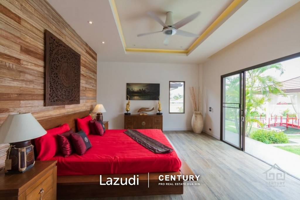 Luxury Modern Thai-Balinese Style 4 bed pool villa (Off-Plan)