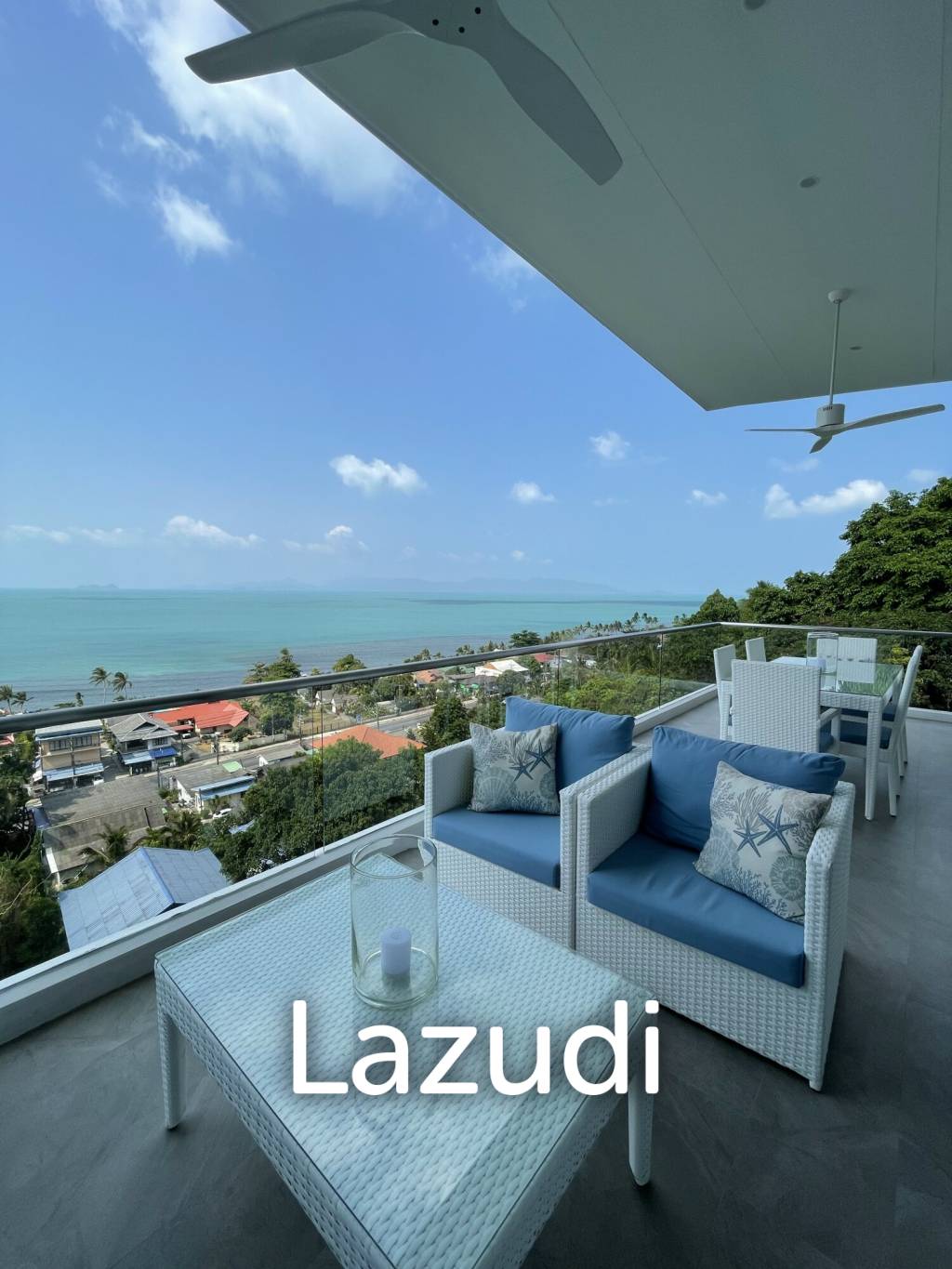 Exclusive Top Floor Corner Apartment with Panoramic Sea Views in Bang Por
