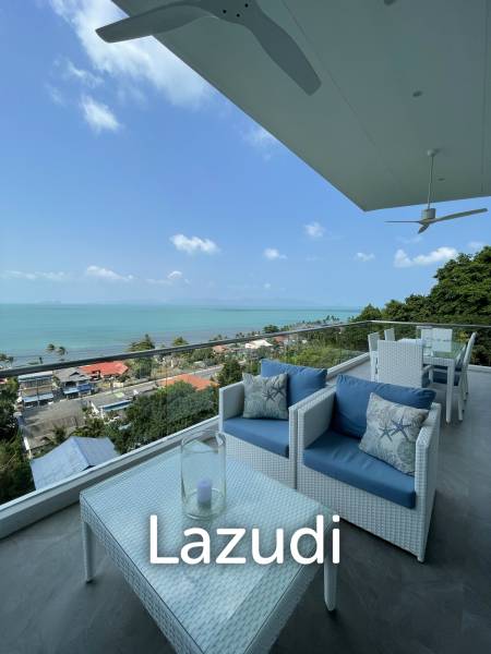 Exclusive Top Floor Corner Apartment with Panoramic Sea Views in Bang Por