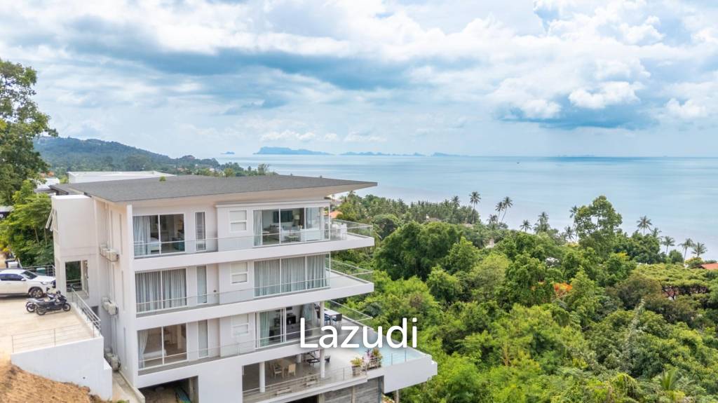 Exclusive Top Floor Corner Apartment with Panoramic Sea Views in Bang Por