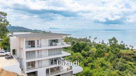 Exclusive Top Floor Corner Apartment with Panoramic Sea Views in Bang Por