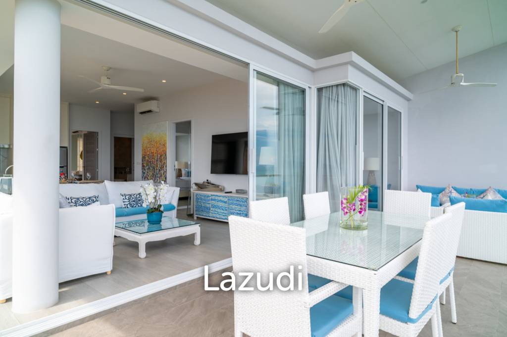 Exclusive Top Floor Corner Apartment with Panoramic Sea Views in Bang Por