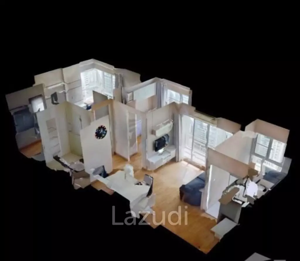 2 Bed 1 Bath 53 SQ.M The Parkland Grand Asoke-Phetchaburi