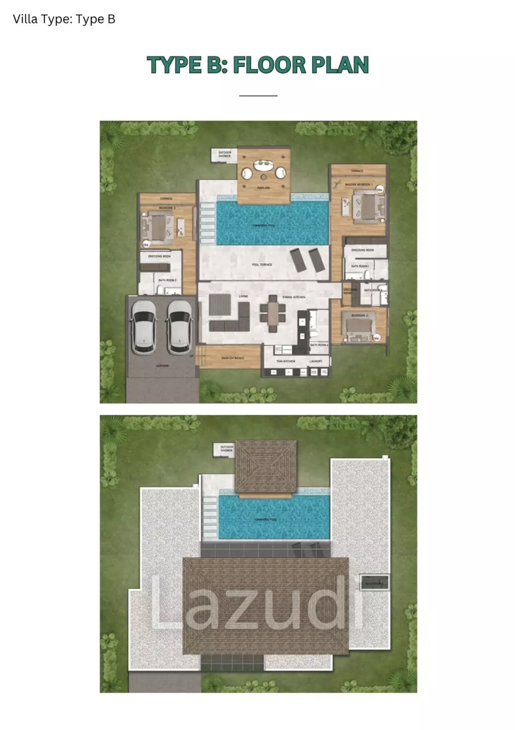 3 Bed 4 Bath 365.90 SQ.M. Mandala Lakeside