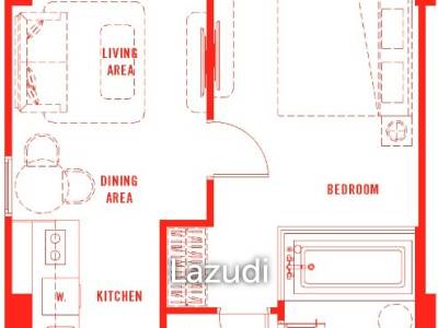 1 Bed 1 Bath 45.50 SQ.M The Standard Residences Hua Hin