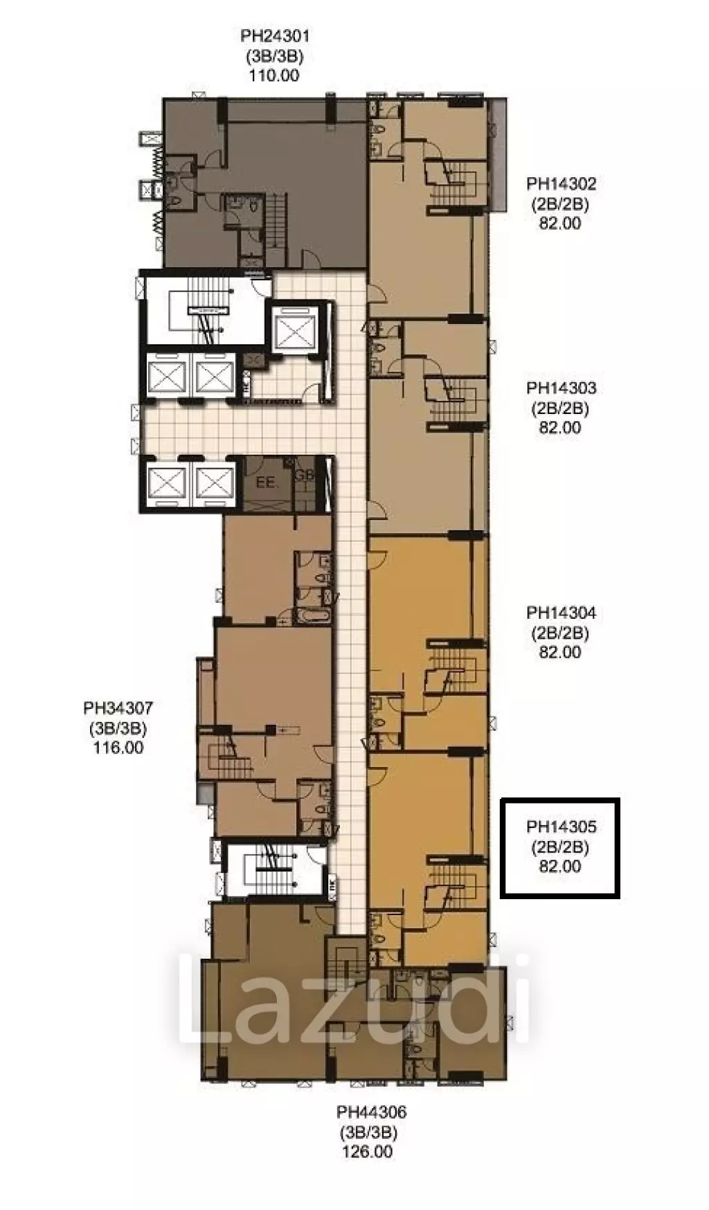 2 Bedroom 2 Bathroom 116 SQ.M at C Ekkamai
