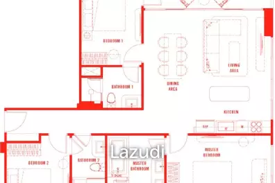 3 Beds 3 Baths 107 SQ.M The Standard Residences Hua Hin