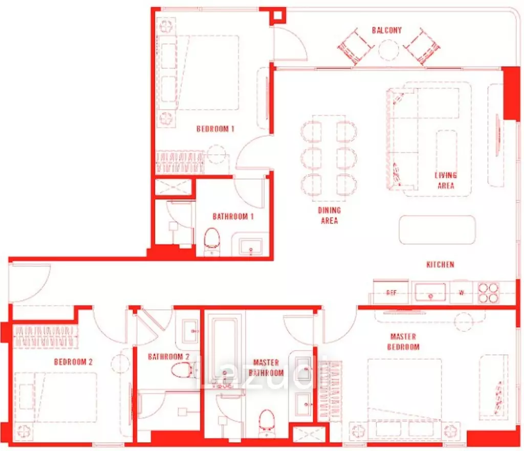 3 Beds 3 Baths 107 SQ.M The Standard Residences Hua Hin