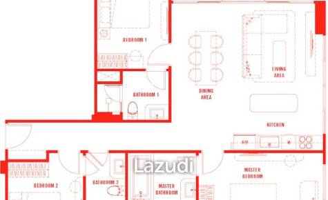 3 Beds 3 Baths 107 SQ.M The Standard Residences Hua Hin