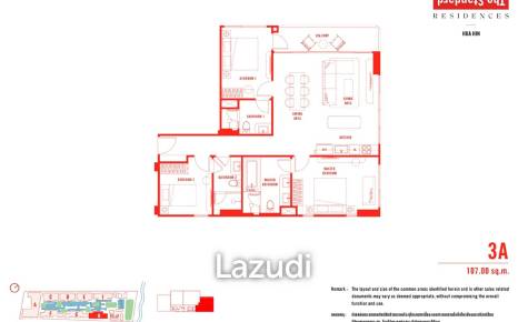 3 Beds 3 Baths 107 SQ.M The Standard Residences Hua Hin
