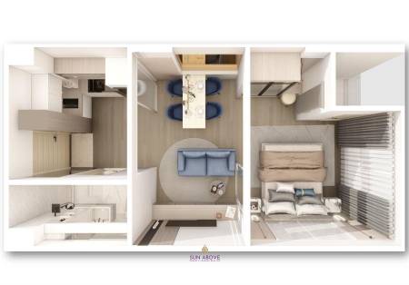 1 Bed 1 Bath 32 SQ.M  Utopia Urban Lux + Glam presents