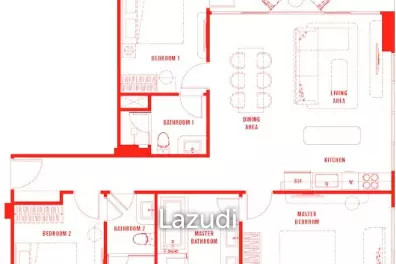 3 Beds 3 Baths 107 SQ.M The Standard Residences Hua Hin