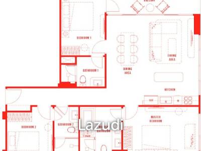 3 Beds 3 Baths 107 SQ.M The Standard Residences Hua Hin